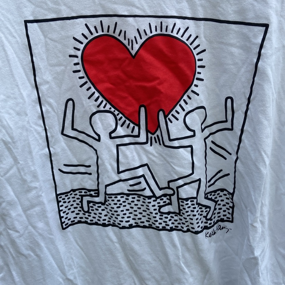 Uniqlo X Keith Haring White Graphic T-Shirt - Picture 3 of 5